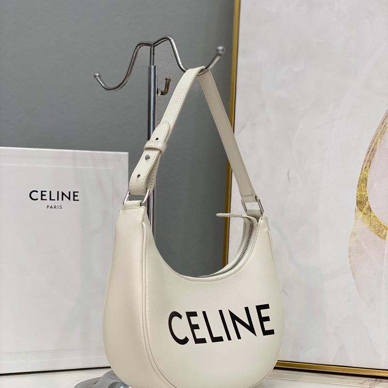 Celine Shoulder Handbag 193952 Full skin white and black characters